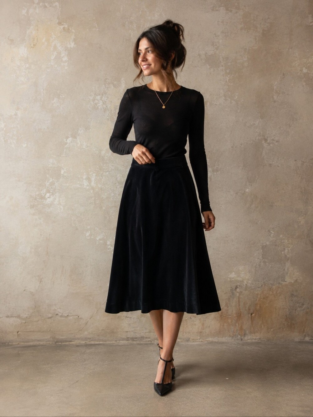 Austin Hill Vintage Black Skirt